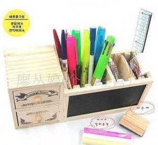 韩国文具ANI创意黑板笔筒 复古与实用的完美融合